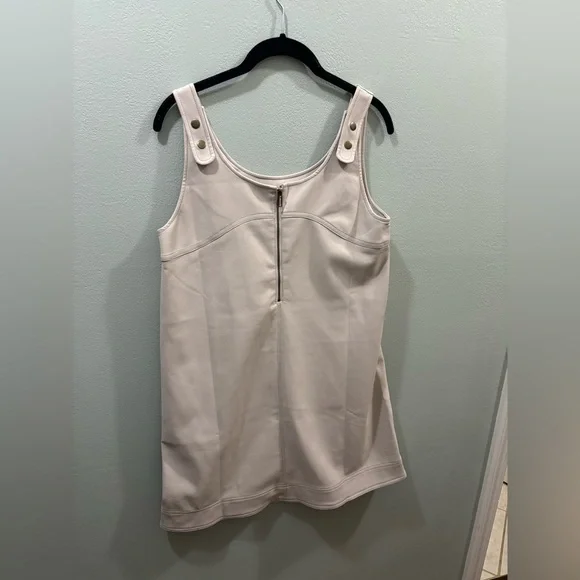 Pilcro by Anthropologie Shift Faux Leather Mini Dress NWT SZ 4 - Picture 9 of 11